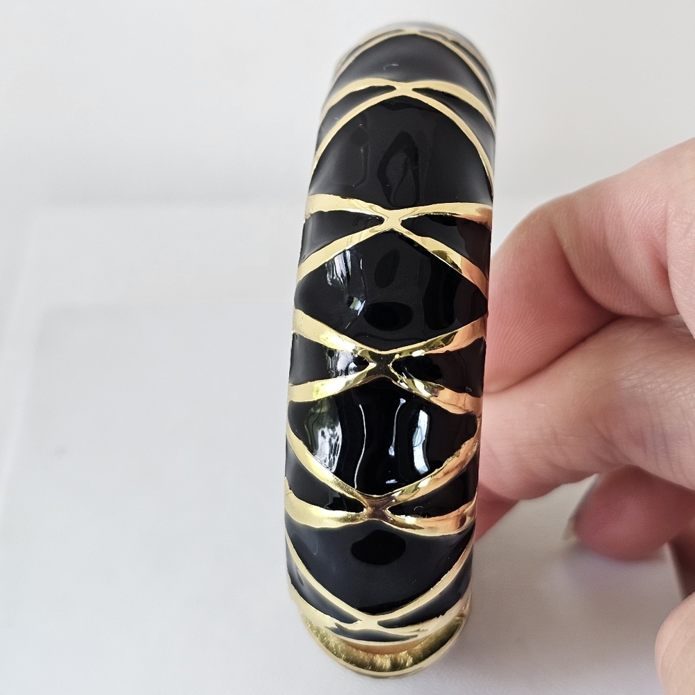 Authentic Vintage Kenneth Jay Lane Clamper Bracel… - image 2